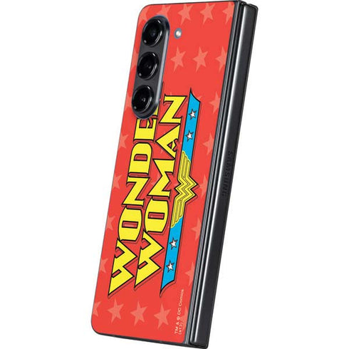 DC Comics Wonder Woman Logo Galaxy Z Fold5 5G Skin